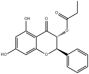 Pinobanksin 3-O-propanoate Structure