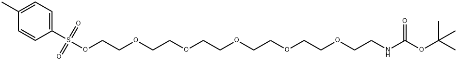 t-Boc-N-amido-PEG6-Tos Struktur