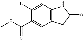 6-氟-2-氧代-2,3-二氢-1H-吲哚-5-羧酸甲酯,1265965-97-6,结构式