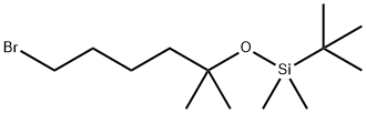 [(5-Bromo-1,1-dimethylpentyl)oxy](1,1-dimethylethyl)dimethyl-silane 结构式