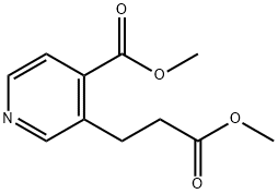 3-Pyridinepropanoic acid, 4-(methoxycarbonyl)-, methyl ester Struktur