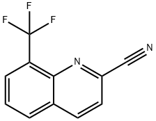 2-Quinolinecarbonitrile, 8-(trifluoromethyl)- 结构式