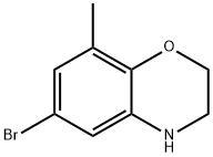 2H-1,4-Benzoxazine, 6-bromo-3,4-dihydro-8-methyl- Struktur