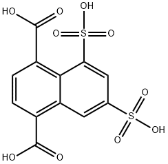 5,7-disulfonaphthalene-1,4-dicarboxylic acid Struktur