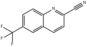 2-Quinolinecarbonitrile, 6-(trifluoromethyl)- Struktur