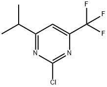 2-chloro-4-isopropyl-6-(trifluoromethyl)pyrimidine 结构式