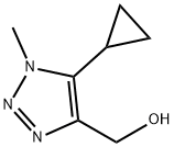 1H-1,2,3-Triazole-4-methanol, 5-cyclopropyl-1-methyl- Struktur