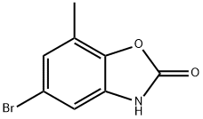 5-溴-7-甲基-2,3-二氢-1,3-苯并噁唑-2-酮 结构式