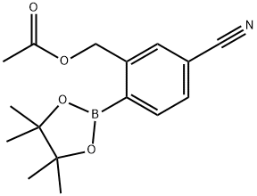 5-cyano-2-(4,4,5,5-tetramethyl-1,3,2-dioxaborolan-2-yl)benzyl acetate(WX191930)|5-氰基-2-(4,4,5,5-四甲基-1,3,2-二噁硼戊环-2-基)苯甲基醋酸盐