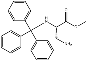 (S)-3-Amino-2-(trityl-amino)-propionic acid methyl ester Structure