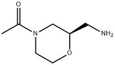 Ethanone, 1-[(2R)-2-(aminomethyl)-4-morpholinyl]- Structure