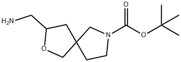3-(氨基甲基)-2-氧杂-7-氮杂螺叔丁基[4.4]壬烷-7-羧酸盐,1268520-24-6,结构式