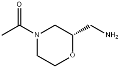 Ethanone, 1-[(2S)-2-(aminomethyl)-4-morpholinyl]- 化学構造式