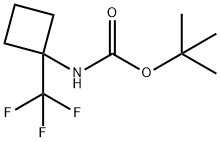 tert-Butyl (1-(trifluoromethyl)cyclobutyl)carbamate Struktur