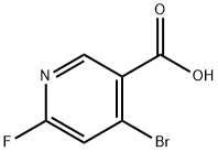 3-Pyridinecarboxylic acid, 4-bromo-6-fluoro- Structure