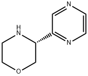 Morpholine, 3-(2-pyrazinyl)-, (3R)- Structure