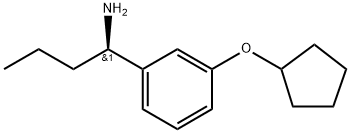 (1R)-1-(3-CYCLOPENTYLOXYPHENYL)BUTYLAMINE 结构式