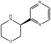 Morpholine, 3-(2-pyrazinyl)-, (3S)- Struktur