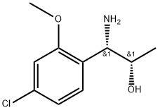 (1S,2S)-1-AMINO-1-(4-CHLORO-2-METHOXYPHENYL)PROPAN-2-OL Struktur