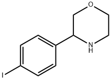 Morpholine,3-(4-iodophenyl)- Structure