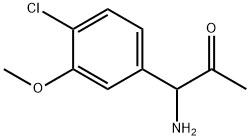 1-AMINO-1-(4-CHLORO-3-METHOXYPHENYL)ACETONE,1270375-35-3,结构式