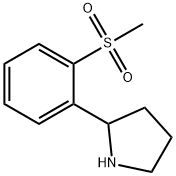 2-(2-methanesulfonylphenyl)pyrrolidine Struktur