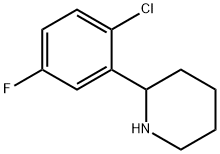 Piperidine, 2-(2-chloro-5-fluorophenyl)- 化学構造式