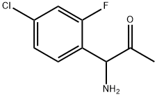 1-AMINO-1-(4-CHLORO-2-FLUOROPHENYL)ACETONE 结构式