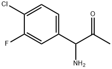 1-AMINO-1-(4-CHLORO-3-FLUOROPHENYL)ACETONE,1270508-71-8,结构式