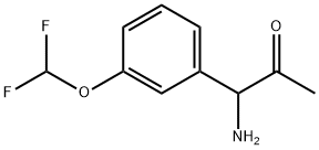 1-AMINO-1-[3-(DIFLUOROMETHOXY)PHENYL]ACETONE Structure