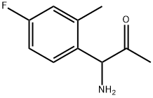 1-AMINO-1-(4-FLUORO-2-METHYLPHENYL)ACETONE 结构式