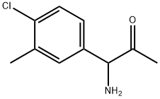 1-AMINO-1-(4-CHLORO-3-METHYLPHENYL)ACETONE Structure