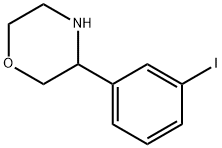 Morpholine, 3-(3-iodophenyl)- Structure