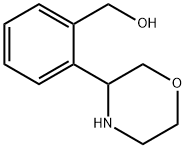 Benzenemethanol, 2-(3-morpholinyl)- Struktur