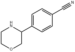 Benzonitrile, 4-(3-morpholinyl)- 化学構造式