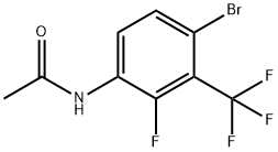 N-(4-溴-2-氟-3-(三氟甲基)苯基)乙酰胺, 1272719-24-0, 结构式