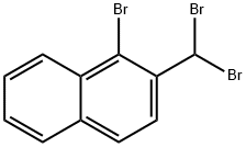 1-BROMO-2-(DIBROMOMETHYL)NAPHTHALENE, 127349-02-4, 结构式