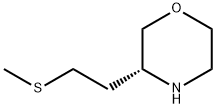 Morpholine, 3-[2-(methylthio)ethyl]-, (3R)- Structure