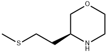 Morpholine, 3-[2-(methylthio)ethyl]-, (3S)- Structure