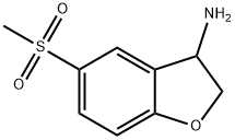 5-(METHYLSULFONYL)-2,3-DIHYDROBENZO[B]FURAN-3-YLAMINE Structure