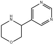 Morpholine, 3-(5-pyrimidinyl)- Structure