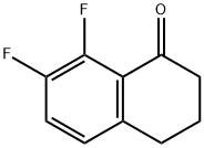 7,8-Difluoro-3,4-dihydro-1(2H)-naphthalenone 化学構造式