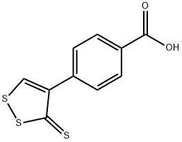 Benzoic acid, 4-(3-thioxo-3H-1,2-dithiol-4-yl)- Struktur