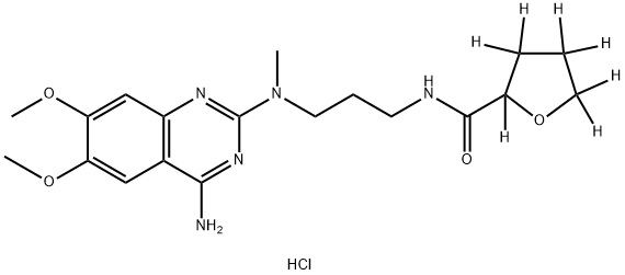 (±)-Alfuzosin-d7 HCl (tetrahydrofuroyl-d7) Structure