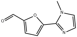 5-(1-甲基-1H-咪唑-2-基)呋喃-2-甲醛, 127702-55-0, 结构式