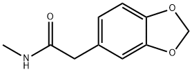 1,3-Benzodioxole-5-acetamide, N-methyl- Structure