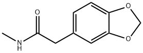 1,3-Benzodioxole-5-acetamide, N-methyl- Struktur