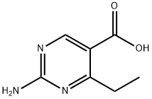 2-氨基-4-乙基嘧啶-5-羧酸 结构式