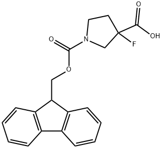 1,3-Pyrrolidinedicarboxylic acid, 3-fluoro-, 1-(9H-fluoren-9-ylmethyl) ester|