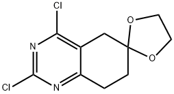 2',4'-Dichloro-7',8'-dihydro-5'H-spiro[[1,3]dioxolane-2,6'-quinazoline] Structure